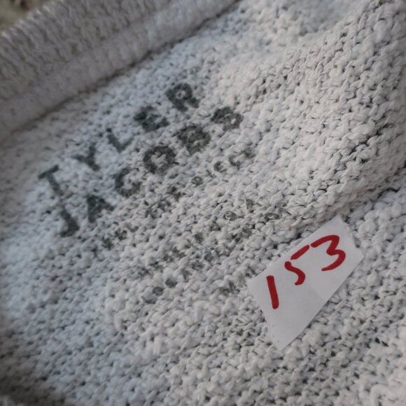 Womens Tyler Jacobs Feel the Piece Gray Star Raw Hem Kona Sweatshirt M - Picture 9 of 9